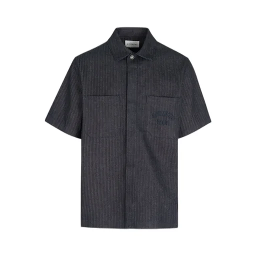 Shirt In Herringbone Denim