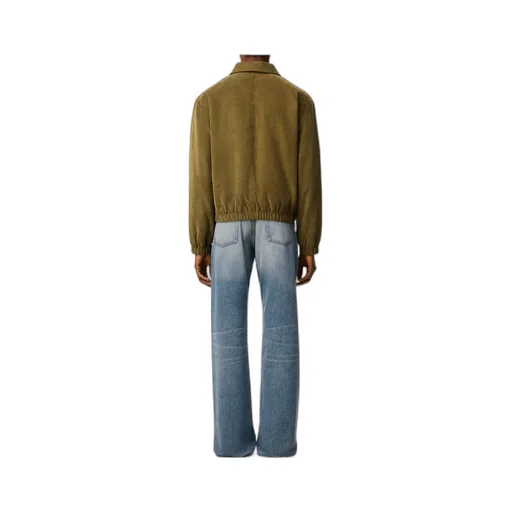 Green Cotton Ami De Coeur Padded Zipped Jacket