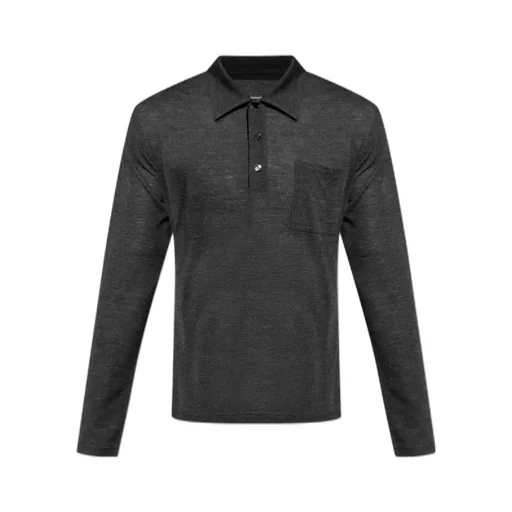 Mm6 Maison Margiela Long-Sleeved Polo Shirt