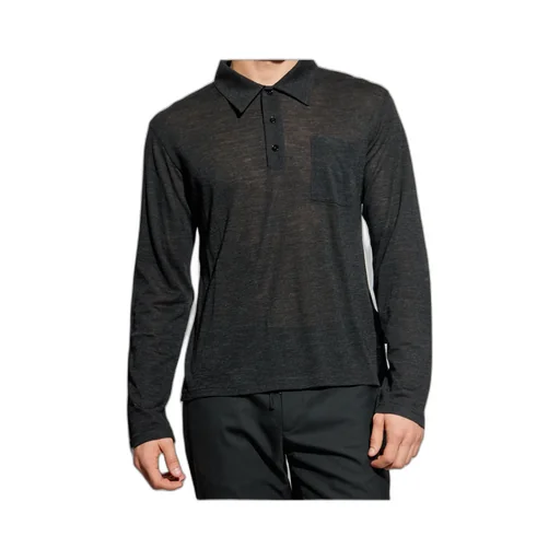 Mm6 Maison Margiela Long-Sleeved Polo Shirt