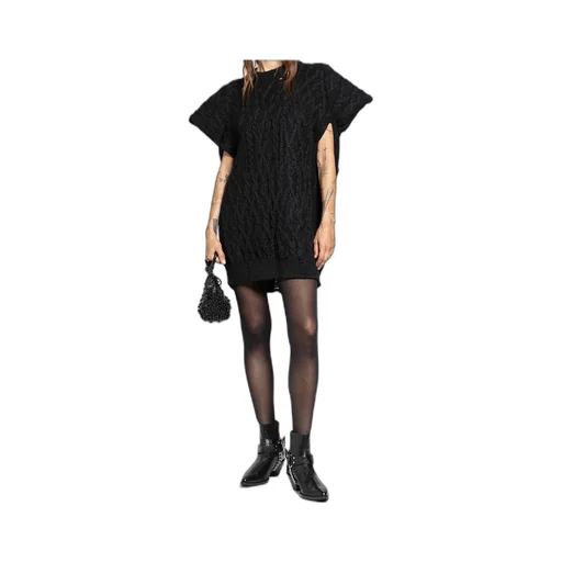 Jacquard-Knit Mini Dress