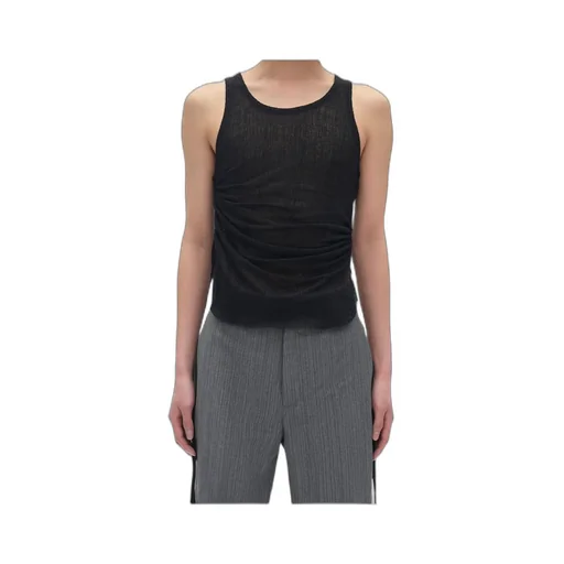 Pleated Cropped Vest