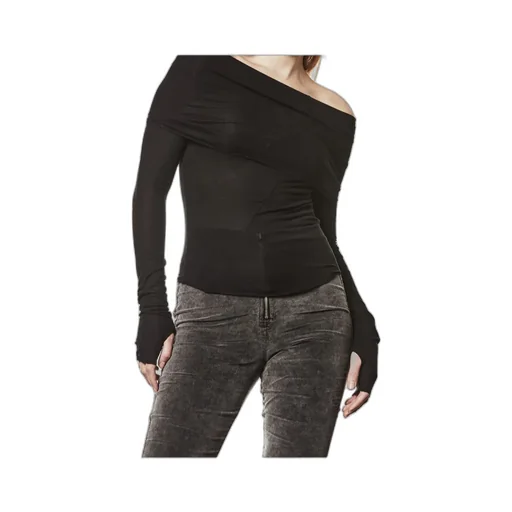 Thom Krom Draped Long-Sleeve Top