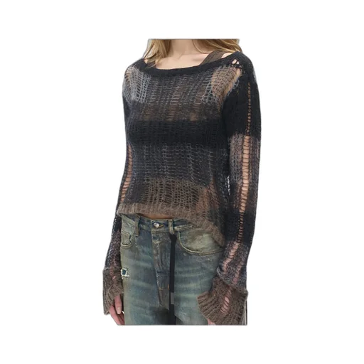 Leocadie Slim Fit Open Neck Sweater