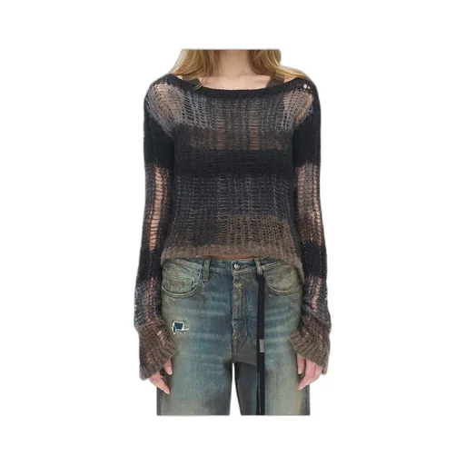 Leocadie Slim Fit Open Neck Sweater