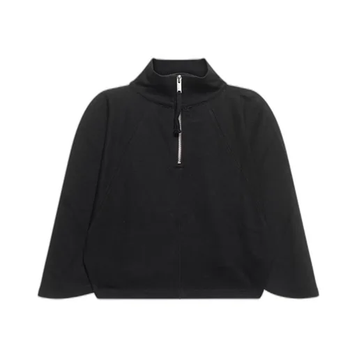 Thom Krom Zip Detailed High Neck Cropped Top