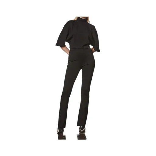 Thom Krom Zip Detailed High Neck Cropped Top