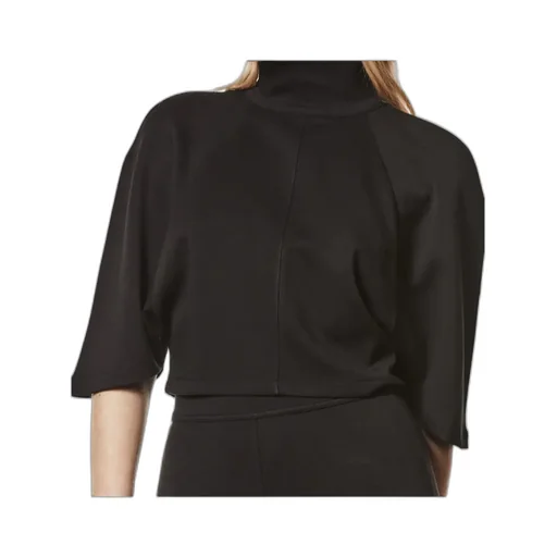 Thom Krom Zip Detailed High Neck Cropped Top