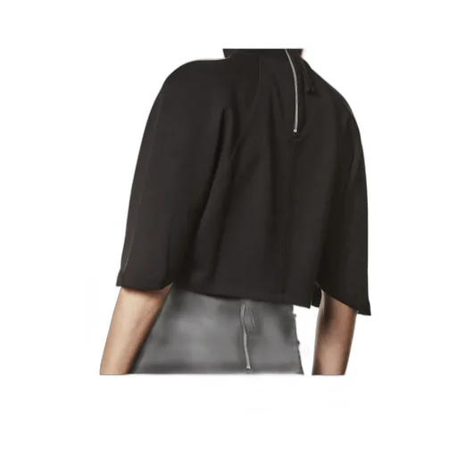 Thom Krom Zip Detailed High Neck Cropped Top