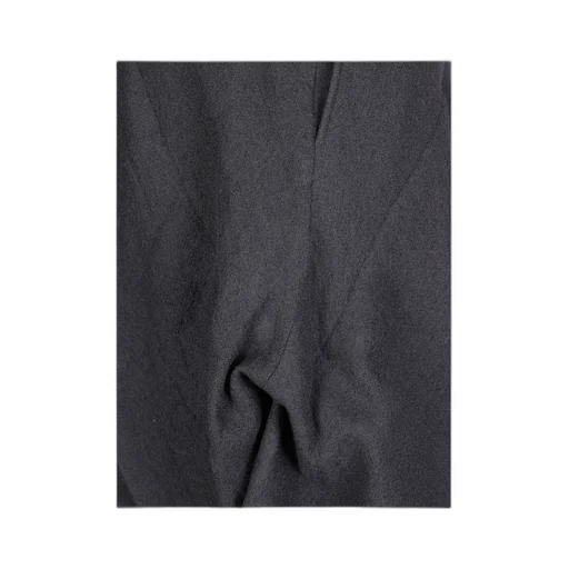 Yohji Yamamoto Tucked Stitched Asymmetric Midi Skirt