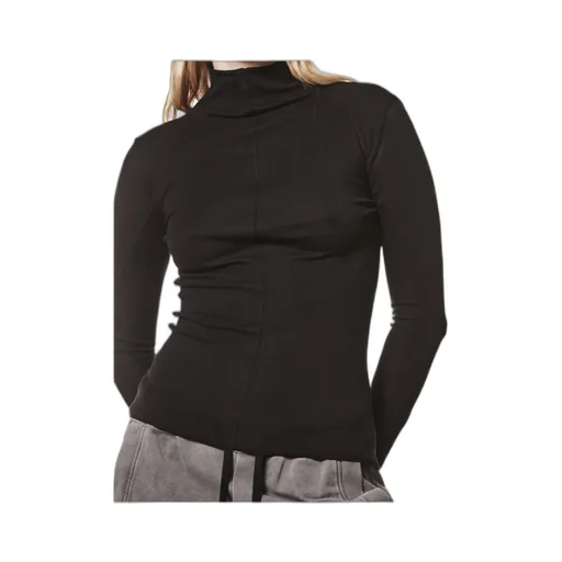 High-Neck Long-Sleeve T-Shirt