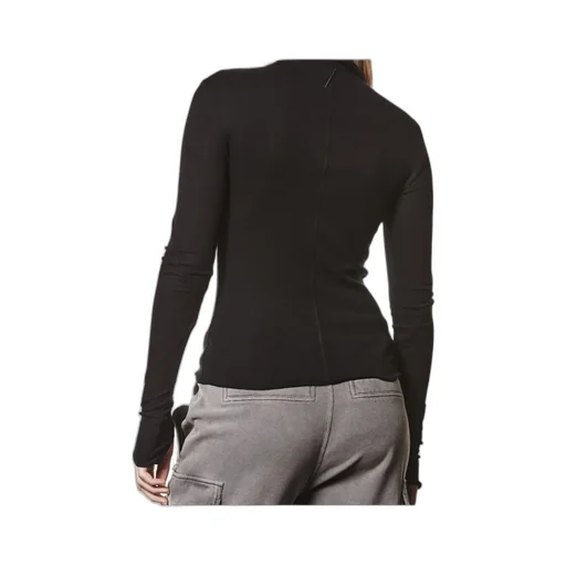 High-Neck Long-Sleeve T-Shirt