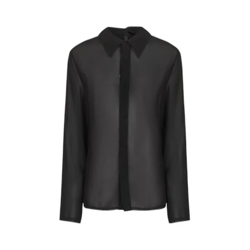 Asymmetric-Collar Shirt