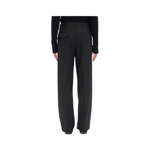Wrap-Front Wool Pants