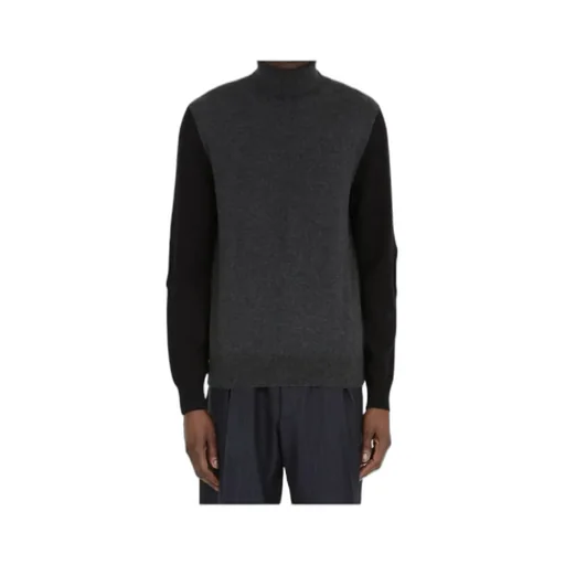 Maison Margiela Two-Toned Turtleneck Knitted Jumper