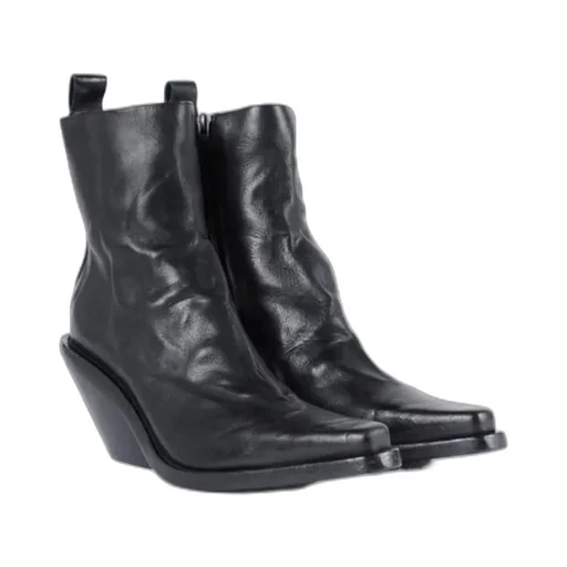 75Mm Calf Leather Boots