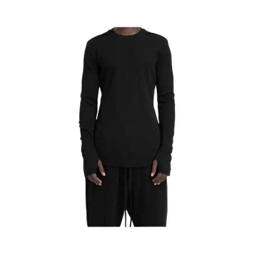 Ribbed Crew-Neck Sweater