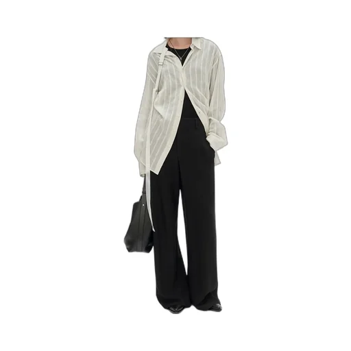 Draped-Detail Pants
