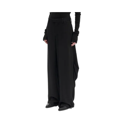 Draped-Detail Pants