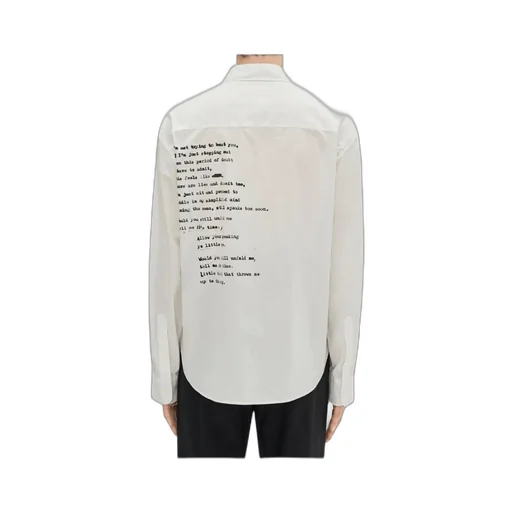 Text-Print Cotton Shirt