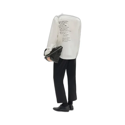 Text-Print Cotton Shirt
