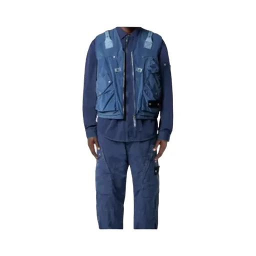 Stone Island Logo Patch V-Neck Vest