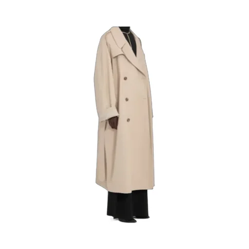 Mm6 Maison Margiela Double-Breasted Oversized Trench Coat