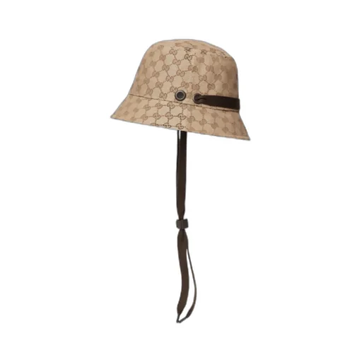 Gg Canvas Bucket Hat With Tie
