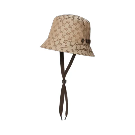 Gg Canvas Bucket Hat With Tie