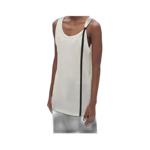 Seva Ribbed Grosgrain-Ribbon Top