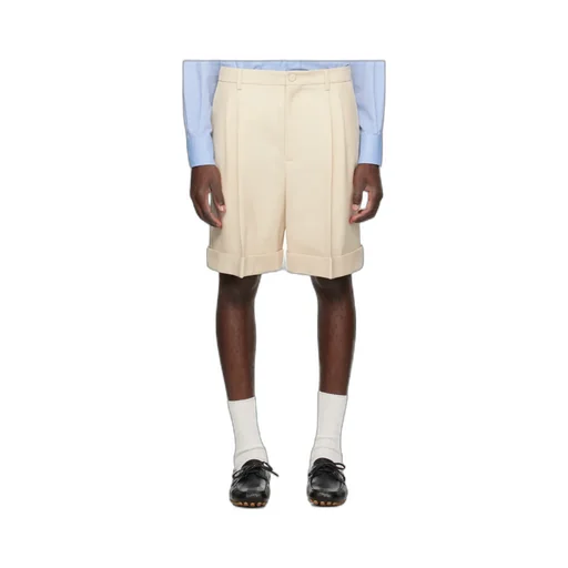 Pleated Cuffed Shorts
