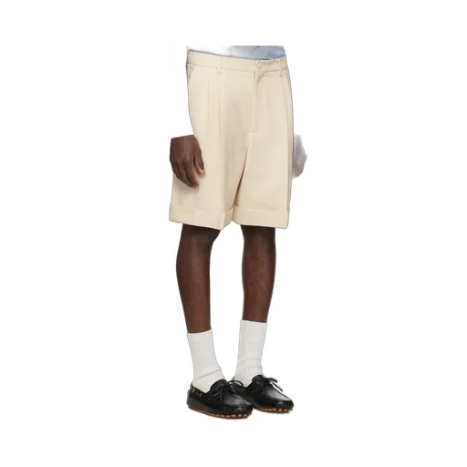 Pleated Cuffed Shorts