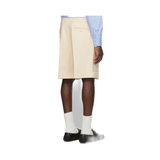 Pleated Cuffed Shorts