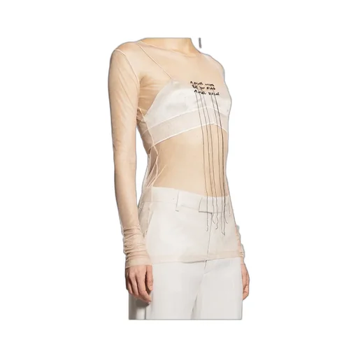 Angel Divine Tulle Long-Sleeve Top