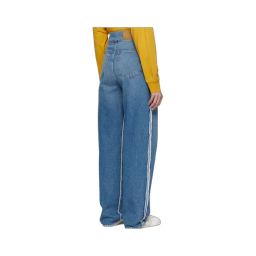 Button-Fastening Jeans