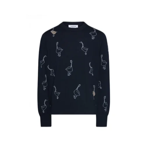 Thom Browne Long-Sleeved Crewneck Jumper