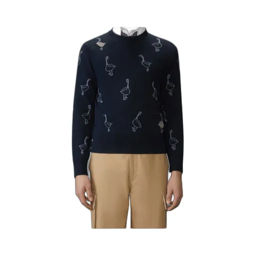 Thom Browne Long-Sleeved Crewneck Jumper