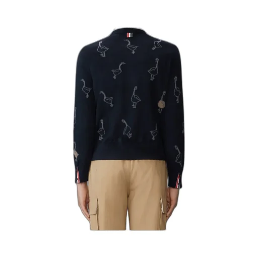 Thom Browne Long-Sleeved Crewneck Jumper