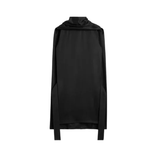 Scarf-Detail Cocoon Mini Dress