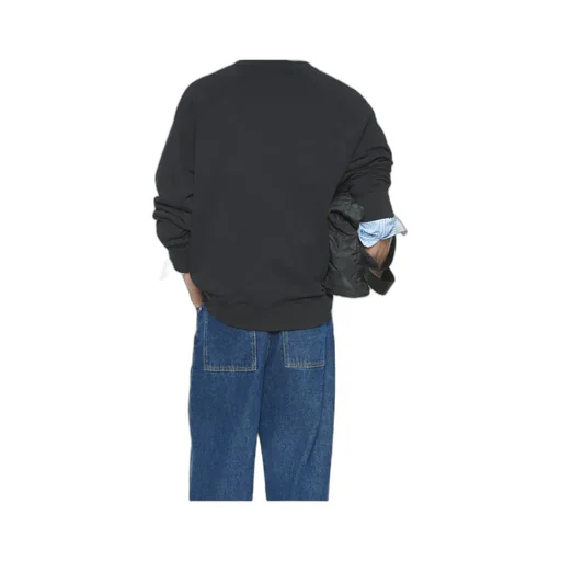 Maison Kitsuné Logo Embroidered Oversized Sweatshirt