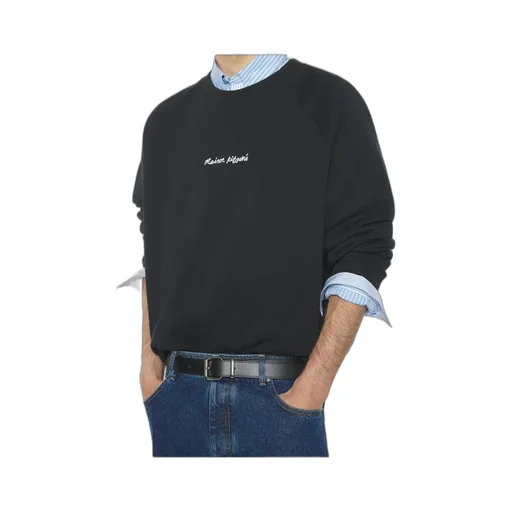 Maison Kitsuné Logo Embroidered Oversized Sweatshirt