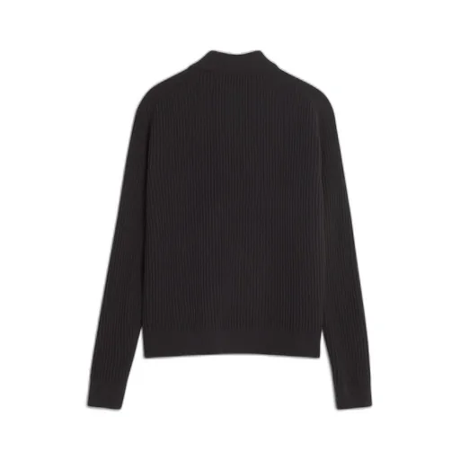 Maison Kitsuné Fox Head Ribbed Polo Jumper
