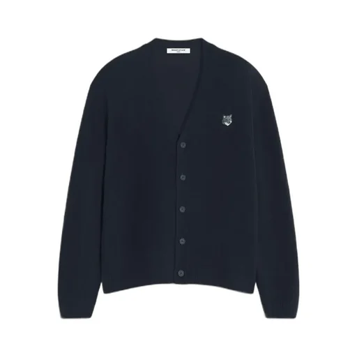 Fox Head-Embroidered Cardigan