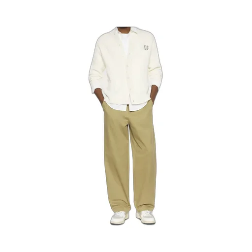 Maison Kitsuné Fox Head Ribbed Knit Cardigan
