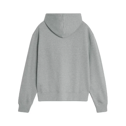 Maison Kitsuné Logo Embroidered Drawstring Hoodie