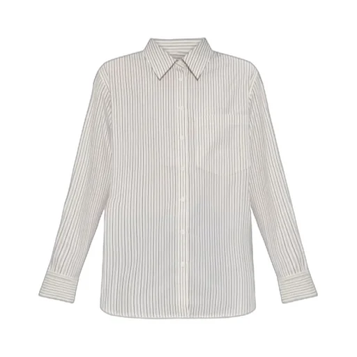 Striped Pin-Cuff Shirt