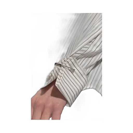 Striped Pin-Cuff Shirt