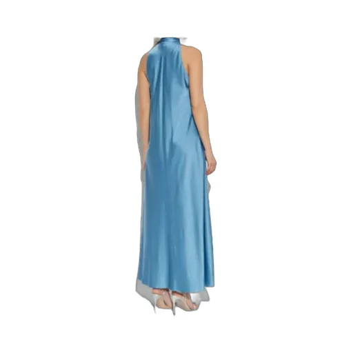 Bow-Neck Sleeveless Maxi Dress