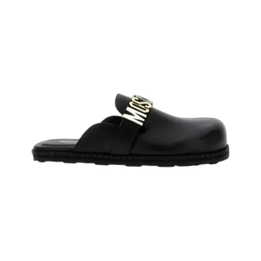 Moschino Birky Logo Lettering Sabots