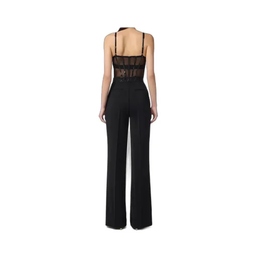 Bustier Mesh Jumpsuit